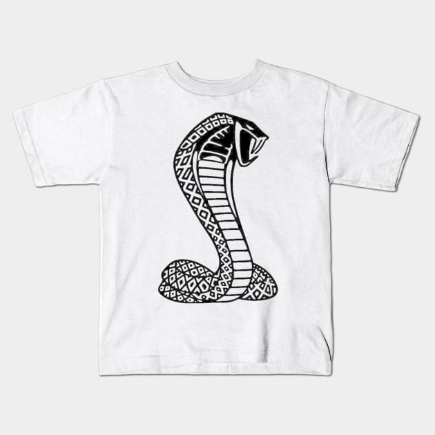 Shelby Snake cobra Kids T-Shirt by creativitythings 